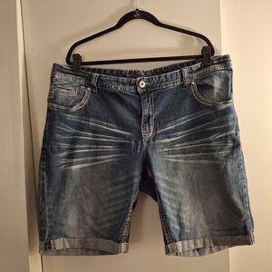 Ariya Women's Blue Distressed Denim Shorts